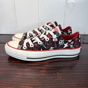 Converse Chuck Taylor All Star Ox “Rockstar / Anarchy” Black Sneakers Women’s 6